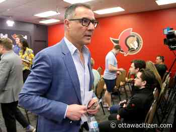 Ottawa Senators GM Steve Staios keeps all options on the table heading into off-season