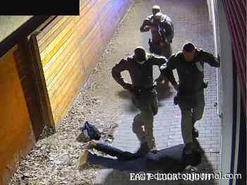 On duty Edmonton police officer kicked and stomped man's head during arrest, jury hears