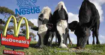 McDonald's, Nestle sales paint an uncertain picture for Australian dairy
