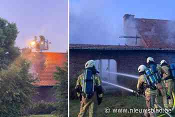 Geen gewonden na uitslaande brand in hoevewoning, ontmijningsdienst DOVO vindt munitierestanten van de Eerste Wereldoorlog