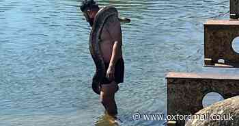 Concern as huge ‘python’ spotted at city beauty spot