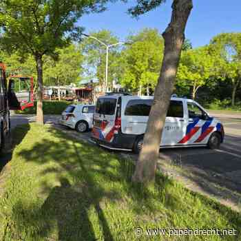Brandstichting in tuin aan de Tjalk