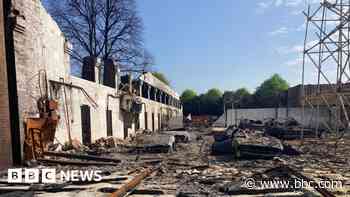 Cafe which 'burned to ashes' reopens in mobile van