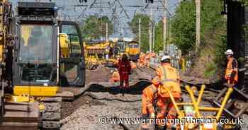 Behind-the-scenes look at major upgrade work on railway line in Warrington