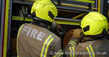 Man taken to hospital after fire rips through Croydon home