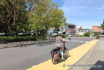 Nieuwe fietssuggestiestroken en parkeervakken in stadscentrum