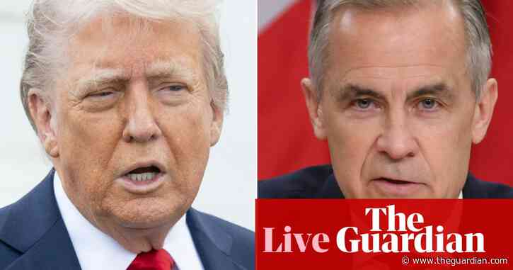 Trump to host Canada’s Carney amid tariff trade war – US politics live