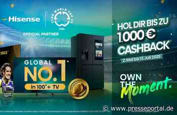 Cashback Aktion: Hisense startet in den Fußball-Sommer