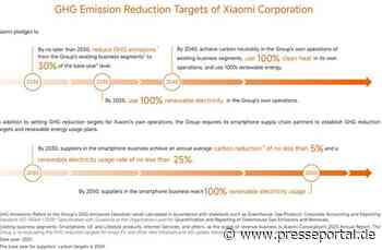 Xiaomi stellt seinen neuesten ESG-Bericht vor / Kontinuierliches Engagement für Nachhaltigkeit und Innovation