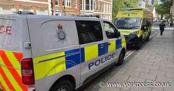 Crash in York street - police and paramedics called in