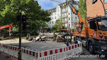 Nach Wasserrohrbruch: Kreuzung in Eimsbüttel wochenlang gesperrt