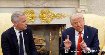 Treffen im Weißen Haus: Trump und Kanadas Premier Carney streiten über Grenzen und Zölle