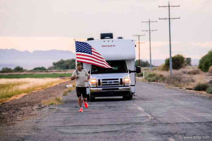 Veterans run across US carrying American flag to set world record