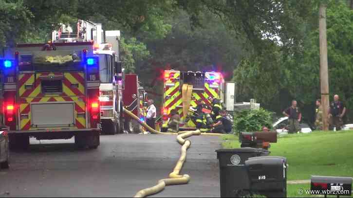 Highland Park Drive house catches fire, ruled total loss Tuesday afternoon; BRFD looking for cause