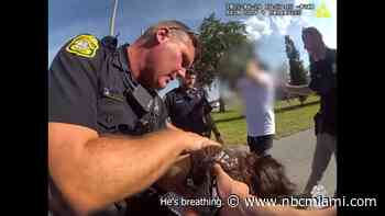 Distressing bodycam video shows Tampa police saving boy choking on tomato
