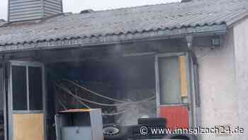 Feuerwehren bei Tacherting im Großeinsatz: Defektes Stromkabel löst Brand aus