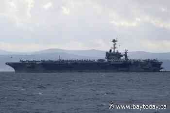 Fighter jet landing on USS Harry S. Truman aircraft carrier goes overboard, forcing pilots to eject