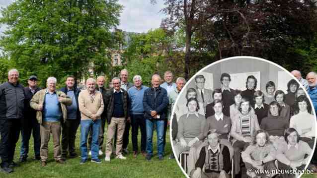 Klasgenoten TIB komen na 50 jaar weer samen en nodigen oud-titularis (81) uit: “Doet deugd te voelen dat je iets betekend hebt in leven van die jonge mensen”