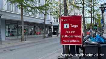 Neue Kabeltrasse im Gehweg der Prinzregentenstraße