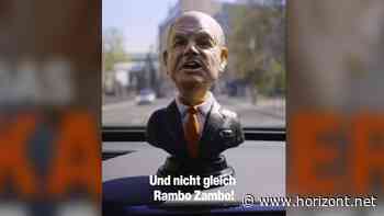 Inspiriert von Audis Wackel-Elvis: Sixt spendiert Friedrich Merz ein Kanzler-Navi - mit Olaf Scholz als Wegweiser