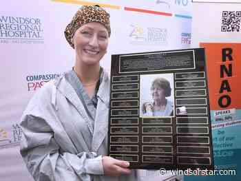 Award-winning Windsor nurse 'fell in love' with career caring for patients