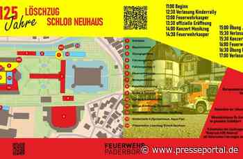 FW Paderborn: 150 Jahre Freiwillige Feuerwehr Paderborn 125 Jahre Feuerwehr in Schloß Neuhaus