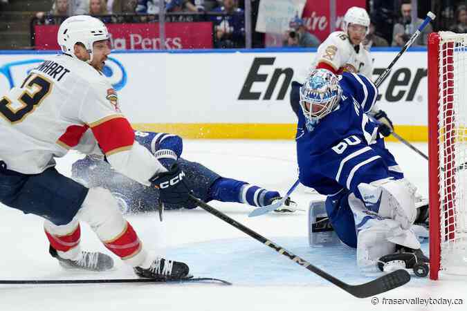 Maple Leafs goaltender Joseph Woll set to start Game 2 against Panthers