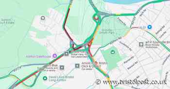 Multi-vehicle crash blocked road near Ashton Gate stadium