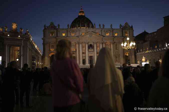 Black smoke pours from Sistine Chapel chimney, indicating no pope was elected as conclave opens