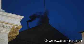 Black smoke confirms no pope elected in first conclave voting round