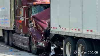 Huron Church reopens after crash involving 4 transport trucks