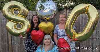 First baby born in city after wartime announcement celebrating 80th birthday