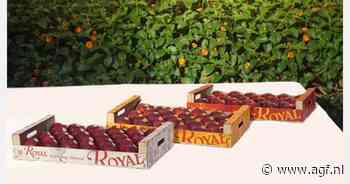 Verpakking geeft kleur vruchtvlees perziken en nectarines aan