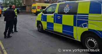 Police and paramedics swoop in York street – cordon in place