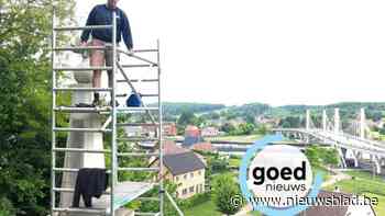 Roland Meerten geeft oorlogsmonument van de Grenadiers in Kanne een grondige opknapbeurt