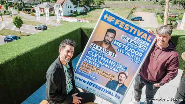 Hans Francken stelt affiche voor van HF Festival: “Mijn eerste optreden ooit was op hetzelfde free podium als Kommil Foo, nu staan ze op ons festival”