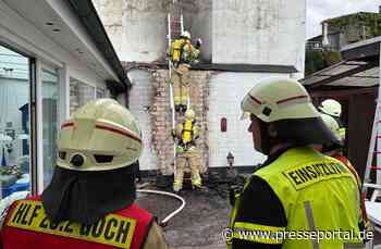 Feuerwehr Goch: Feuer in einem Innenhof