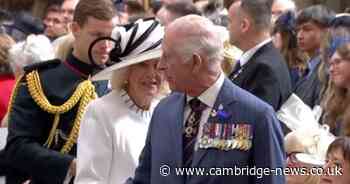 King Charles lets frustrations known to Queen Camilla on VE Day with five-word comment