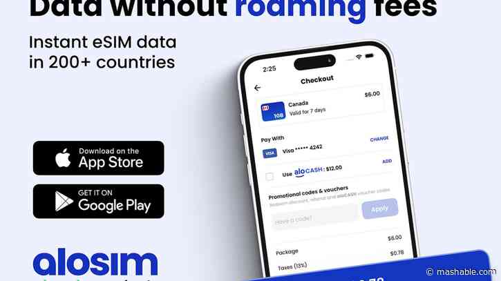 Skip roaming charges and get $50 of data for just $25 with this international eSIM