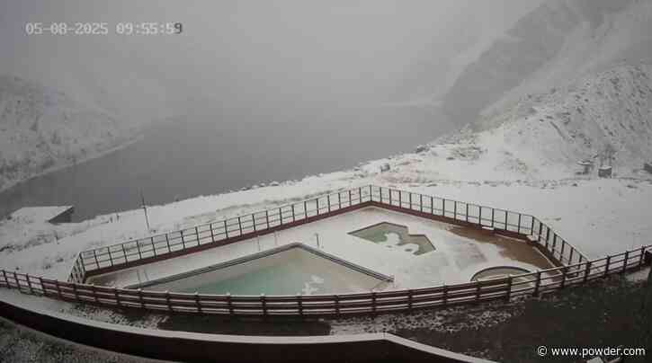 Portillo Records First "Little Dusting" of Snow This Season