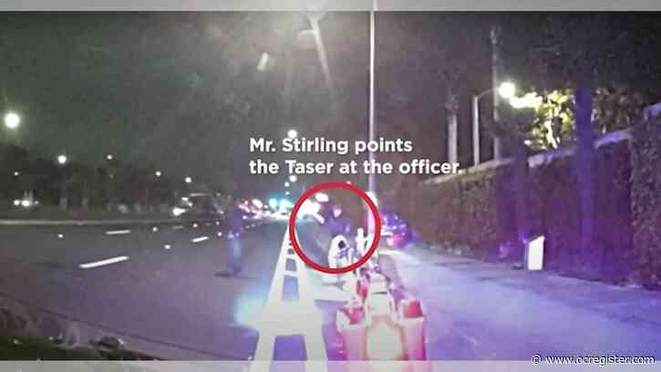 Newport Beach officer fatally shoots motorcyclist after struggle involving Taser, video shows