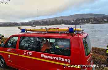 FW-BN: Havariertes Ruderboot auf dem Rhein