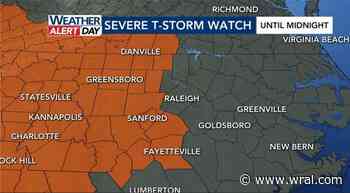 WRAL Weather Alert Day issued for Thursday due to storms, wind and possible hail