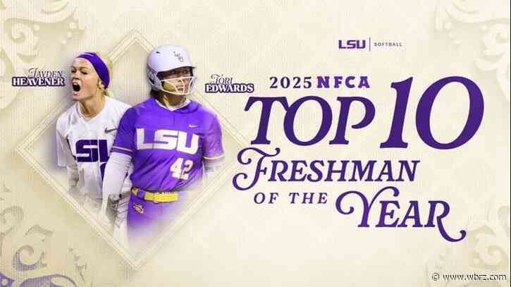 Tori Edwards & Jayden Heavener selected as top 10 finalists for National Freshman of the Year award