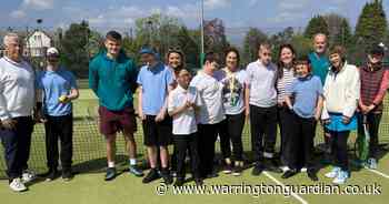 Blossoming link-up between tennis club and Foxwood Special School