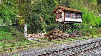 Eisenbahngeschichte in Calw: Altes Stellwerk  ist seinen rund-um-die-Uhr-„Bodyguard“ bald los