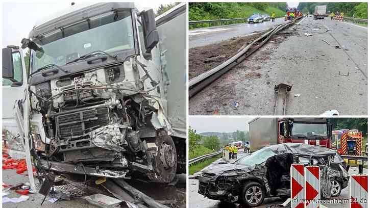 Neue Details zum Horror-Unfall auf der A8 am Teisenberg: Polizei hat erste Vermutung zur Ursache