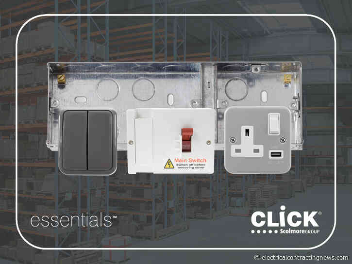 Essentials wiring accessories from Click Scolmore