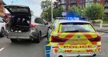 Man arrested after stolen car rams police vehicles near Romford