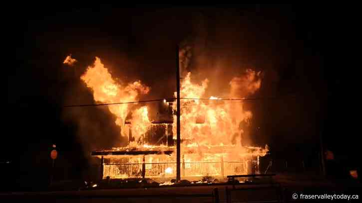 Police look to ID two individuals possibly connected to Nowell Street residential fire in Chilliwack